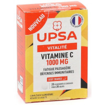 Vitamine C 1000mg - Vitalité - UPSA - 20 comprimés à croquer