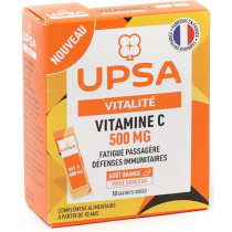 Vitamine C 500mg - Vitalité - UPSA - 10 sachets doses