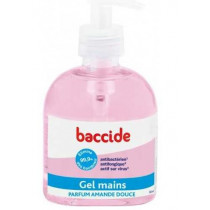 Gel Main Antibactérien -  Sans Rinçage - Baccide Parfum Amande Douce - Cooper, 300ml