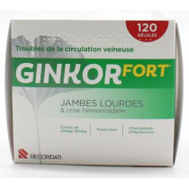 Circulation Veineuse - Hémorroides - Ginkor Fort - 120 Gélules