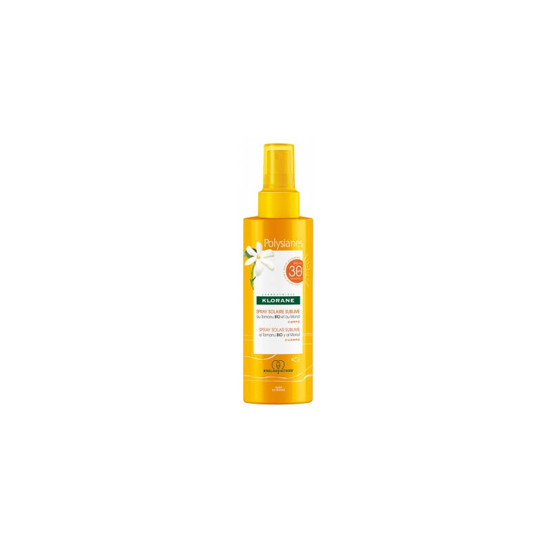 Spray Solaire Sublime SPF 30 - Monoï & Tamanu Bio - Klorane - 200 ml