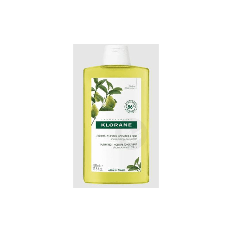Cedar Pulp Shampoo, Lightness and Vitality - Klorane, 400 ml