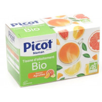 Organic Breastfeeding Herbal Tea - Citrus Flavor - Picot - 20 Sachets