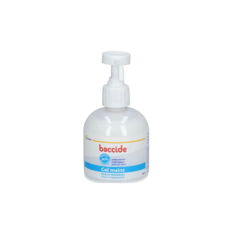 Antibacterial Hand Gel - Sensitive Skin - No Rinse - Baccide - 300ml