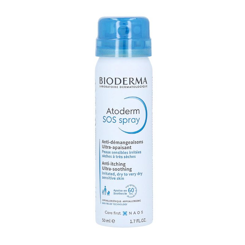 Atoderm SOS Spray - Ultra-Soothing -  Anti-Itching - Bioderma - Bottle 50 ml
