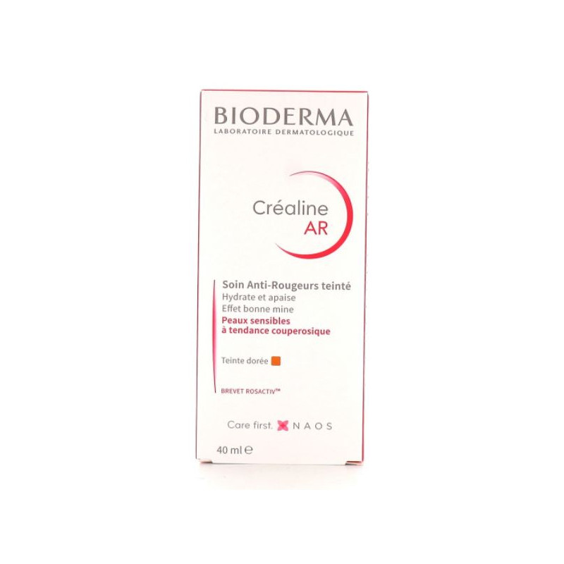 Crealine AR - Soin Anti-Rougeurs Teinté Dorée - Bioderma - 40 ml