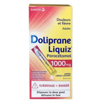 Doliprane Liquiz 1000 mg - Pain & Fever - Adults - 8 sachets