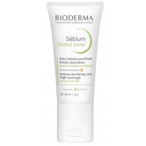 Sébium Global Cover - Soin intense purifiant teinte naturelle - Bioderma 30 ml