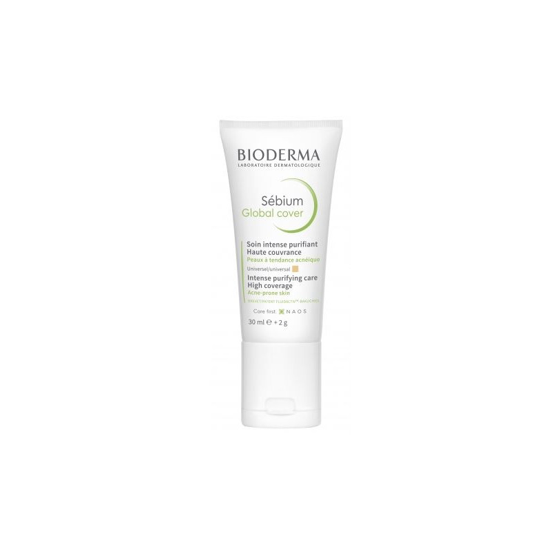 Sébium Global Cover - Intense purifying care natural shade - Bioderma 30 ml