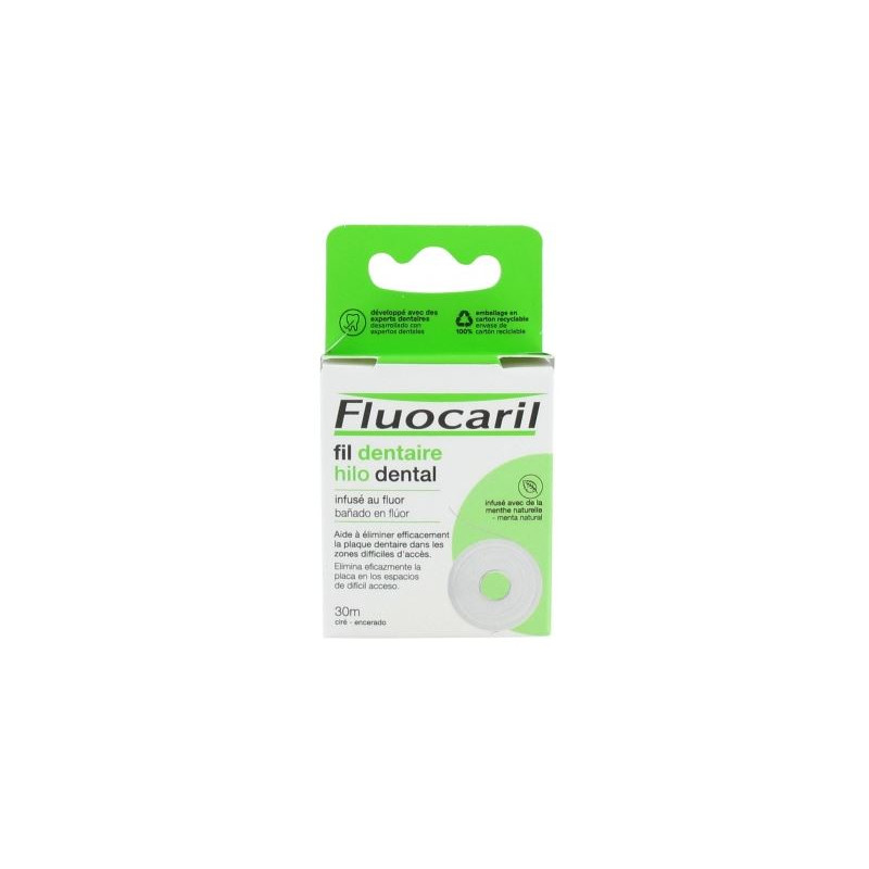 Dental Floss - Infused with Fluorine - Fluocaril - 30 m