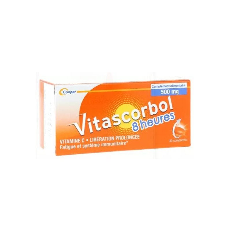 Vitascorbol - Vitamine C - Fatigue - 30 comprimés