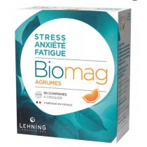 Biomag Agrumes Stress Anxiété Fatigue, 90 Comprimés A Croquer, A partir de 6 ans