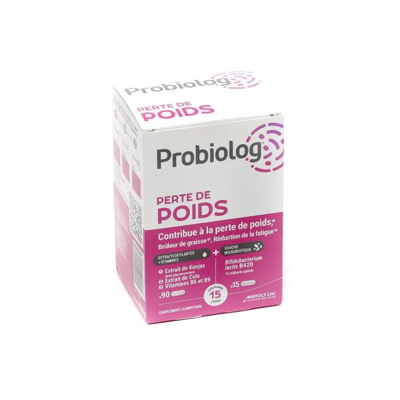 Perte de Poids - Brûleur de Graisse - Probiolog - 90 + 15 gélules