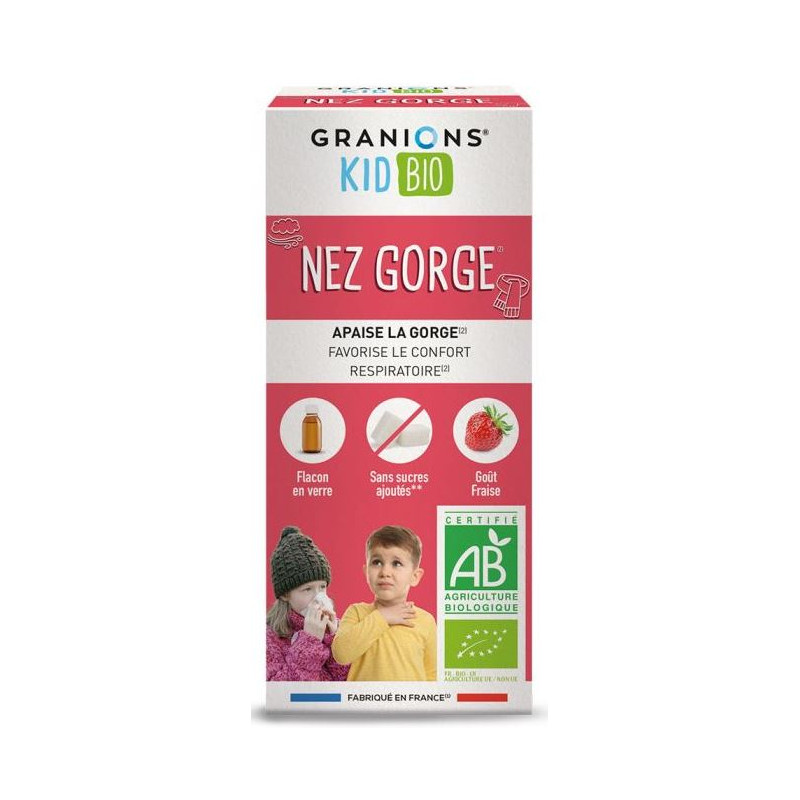Nez Gorge - Apaise la Gorge - Granions Kids Bio - 125 ml