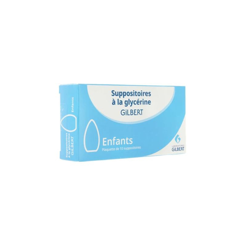 Children's Glycerin Suppository - Gilbert - Constipation - Box of 10