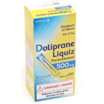 Doliprane Liquiz 500 mg - Pain & Fever - 12 sachets
