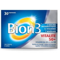 Bion3 Vitalité 50+ - Activateur de vitalité - 30 Comprimés