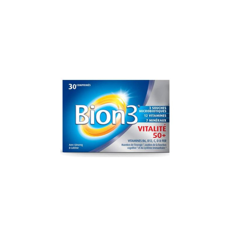 Bion3 Vitalité 50+ - Activateur de vitalité - 30 Comprimés