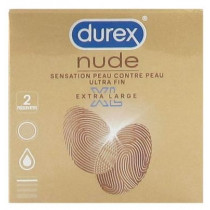 Préservatif Nude - Sensation Peau à Peau - Durex - 2 Préservatifs XL