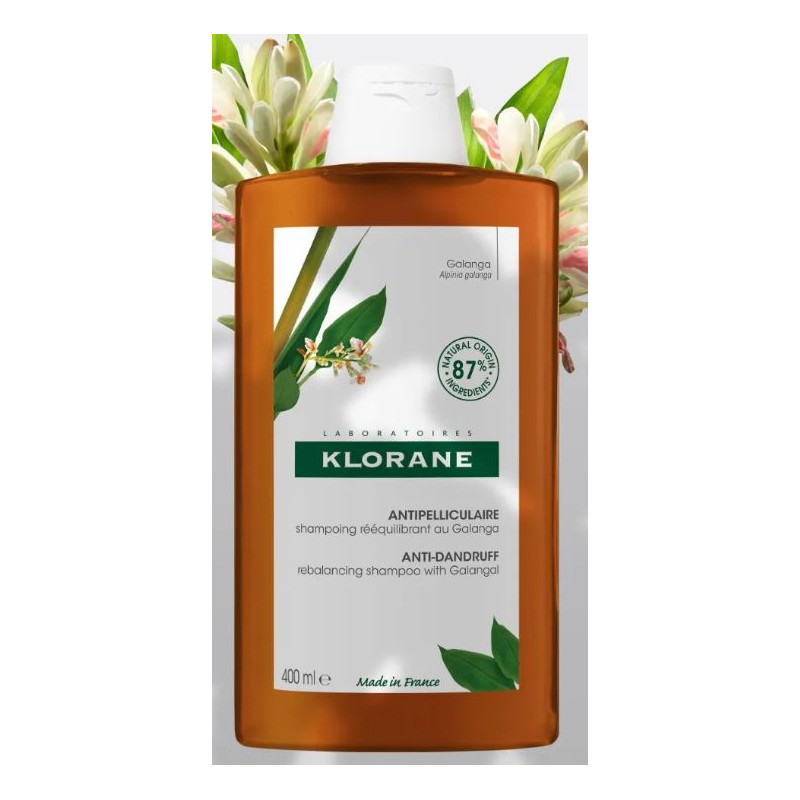 Rebalancing Shampoo with Galanga - Anti-dandruff - Klorane - 400 ml