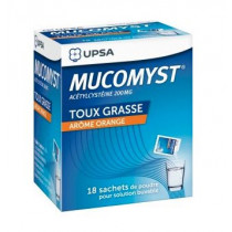 Mucomyst - Toux grasse - 18 sachets - UPSA