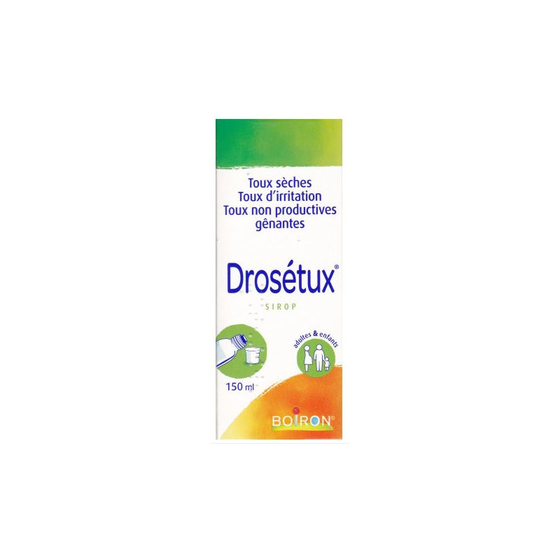 Drosétux - Dry Cough Syrup Without Alcohol - Boiron - 150 ml