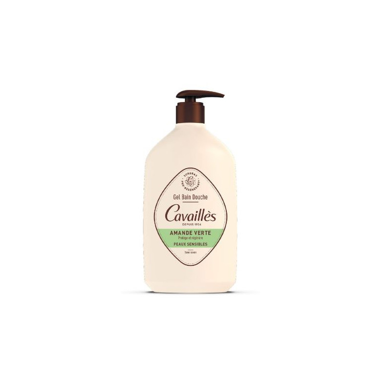 Green Almond Surgras Bath and Shower Gel - Sensitive Skin - Rogé Cavaillès - 1L