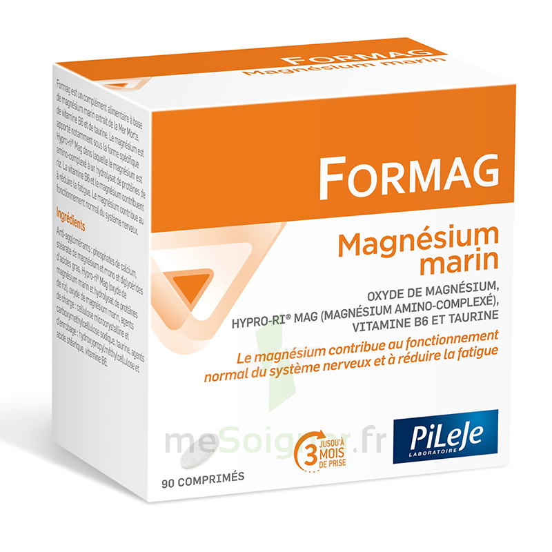 Formag - Marine Magnesium - Pileje - Food Supplement - 90 tablets