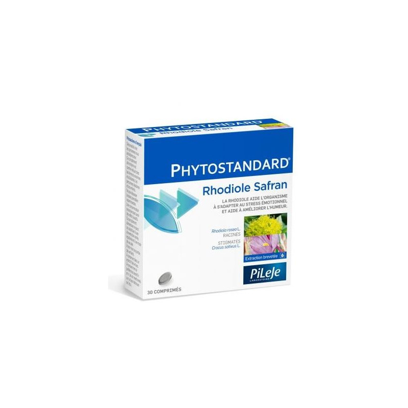 Phytostandard - Stress - Rhodiole Safran - Pileje - 30 comprimés