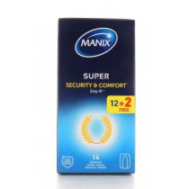 Super Security and Comfort - Easy Fit Condoms - Manix - Box of 12+2