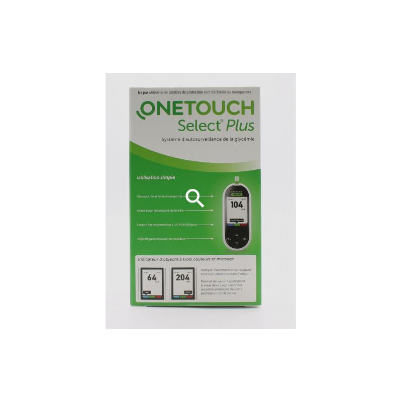 Lecteur De Glycémie One Touch Select Plus, Set d'Initiation Conforme à la norme EN ISO 15197 OneTouch