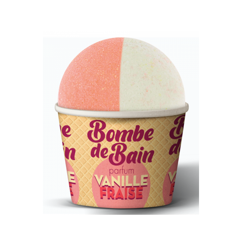 Bath Bomb - Strawberry Vanilla - Les Petits Bains de Provence - 115g