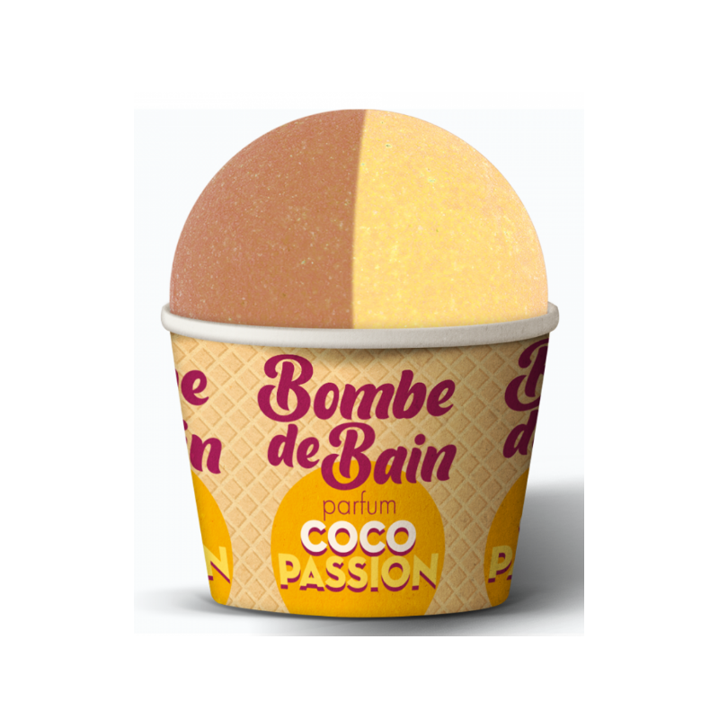Boule de Bain - Coco Passion - Les Petits Bains de Provence - 115g