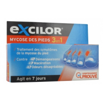 Traitement Mycose des Pieds 3 en 1 - Excilor - 15 ml