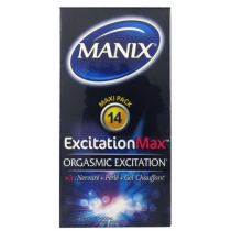 Préservatif ExcitationMax - Orgasmic Excitation - Manix - 14 Préservatifs