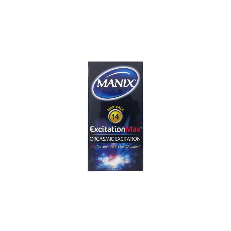 ExcitementMax Condom - Orgasmic Excitement - Manix - 14 Condoms