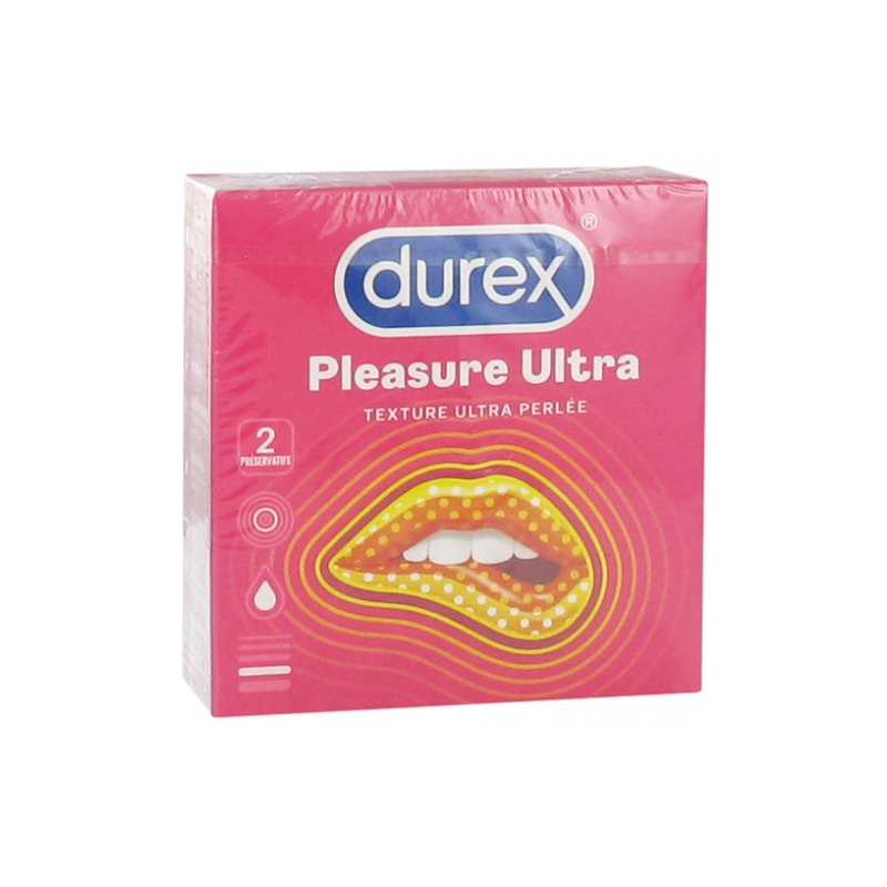 Condom - Pleasure Ultra - Ultra Perlée - Durex - 2 Condoms