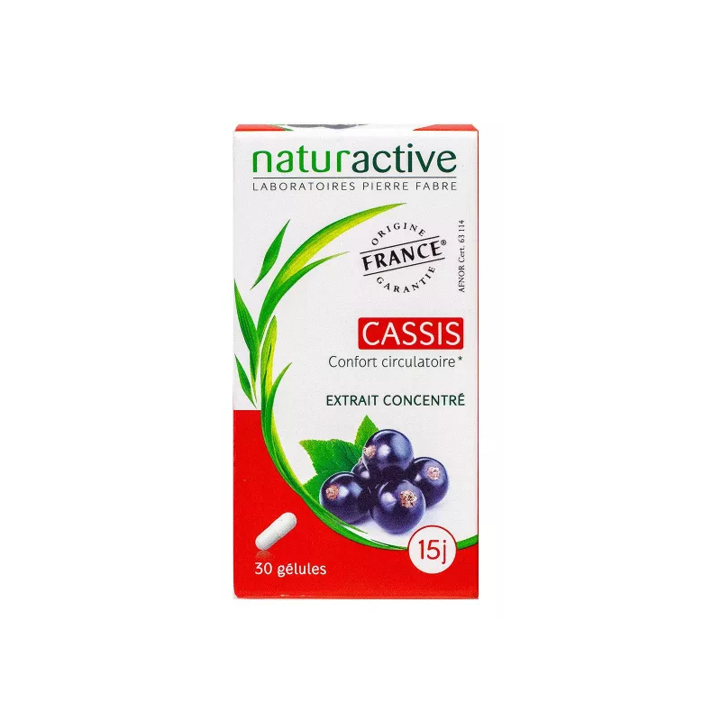 Cassis - Circulation - Naturactive - 30 gélules