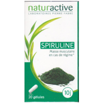 Spiruline - Musculaire - Naturactive - 20 Gélules