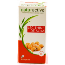 Lecithine de Soja - Cholestérol - Naturactive - 60 capsules