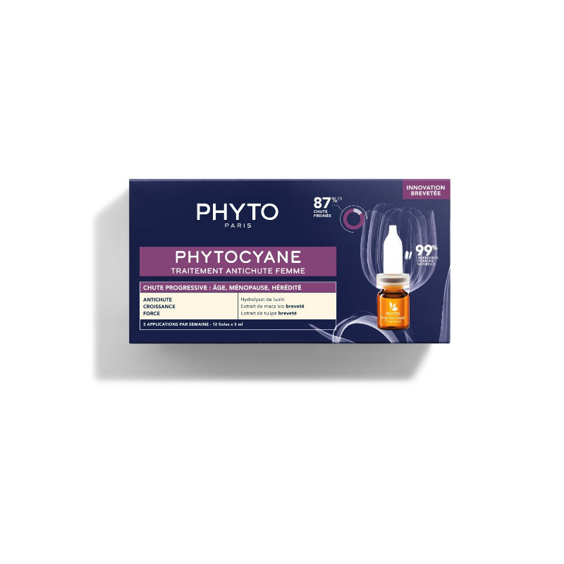 PhytoCyane Traitement AntiChute Chute Progressive - Phyto - 12 x 5ml
