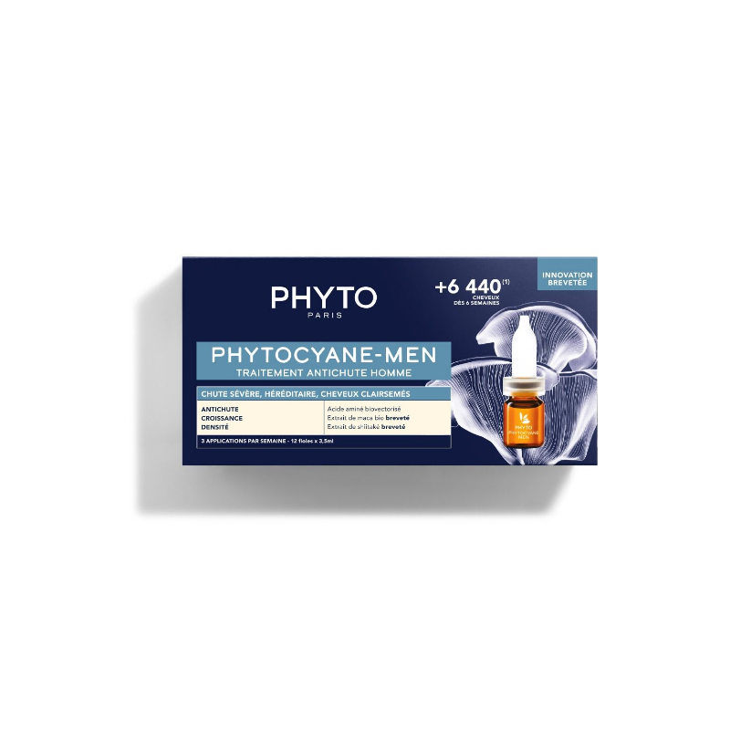 Hair Loss Treatment for Men - PhytoCyane Men - 12 x 3.5ml