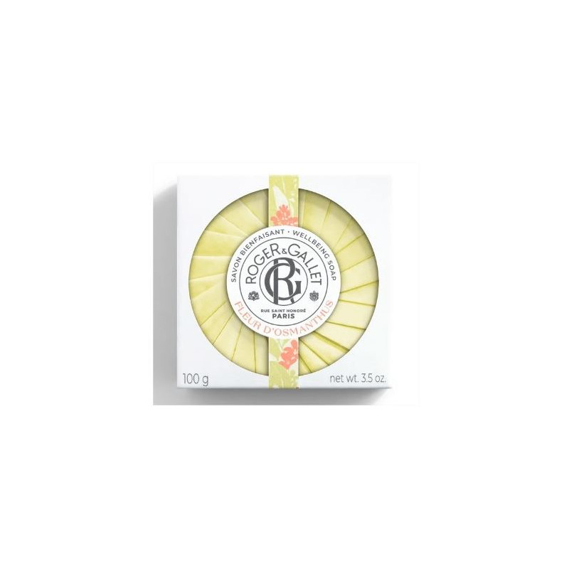 Roger & Gallet: Round, Perfumed Soap – OSMANTHUS FLOWER – 100g