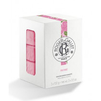 Boîte de 3 Savons Ronds Parfumés - Rose - Roger&Gallet -  3 x 100g