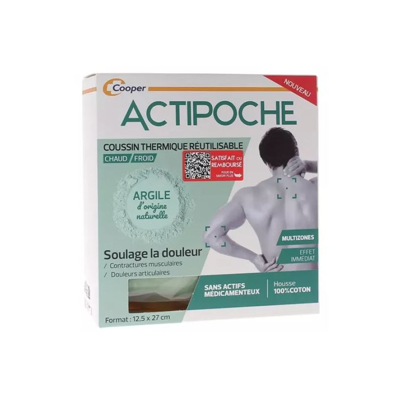 Actipoche Hot or Cold thermal cushion - Multizone - 12.5 x 27 cm