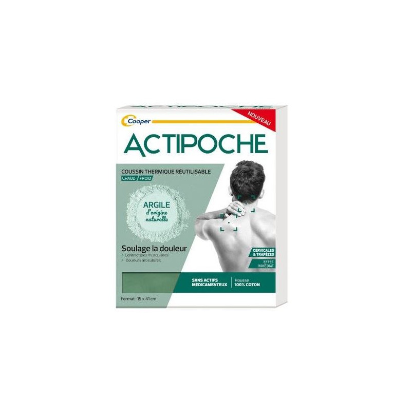 Actipoche Cold or hot thermal cushion - Cervical and Trapezius - 15 X 41cm