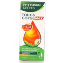 Toux & Gorge Max - Effet 8 en 1 - Phytosun Arôms - 120 ml