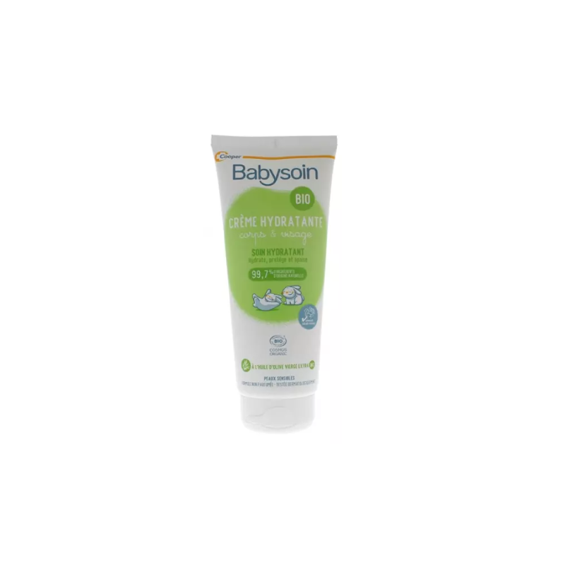 Organic Body & Face Moisturizing Cream - Babysoin Tube 200 ml