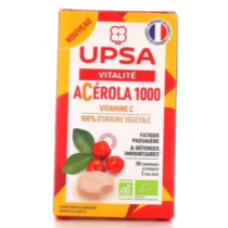 Acérola 1000 - Vitalité - Vitamine C - 30 comprimés à croquer