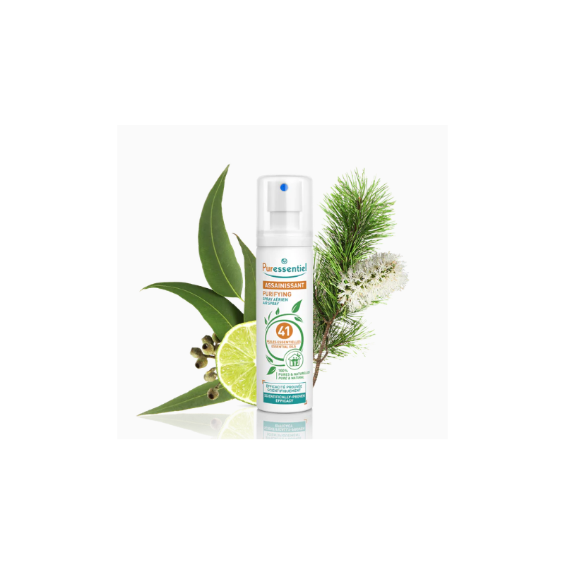 Cleansing Spray with 41 Essential Oils, Puressentiel, 75 ml